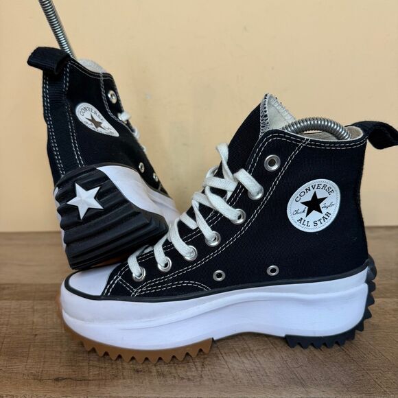 Converse Shoes - Converse Run Star Hike High Top Platform Sneakers Black White womens 4.5 shoes